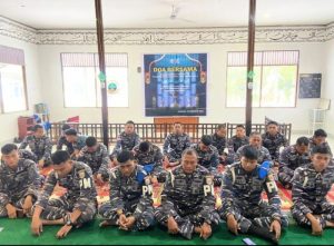 Lanal Simeulue Ikuti Doa Bersama Secara Serentak Dalam Rangka Sambut HUT Pomal Ke-78 Tahun 2024