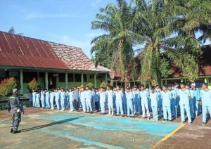 Lanal Bengkulu Didik Disiplin dan Mental SMKN 4 Kota Bengkulu
