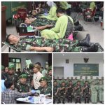 Dalam Rangka Memperingati HUT Persit Kartika Chandra Kirana Ke-78 Tahun. 2024, Melaksanakan Giat Donor Darah