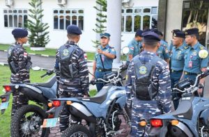 Dukung Tugas Babinpotmar, Lanal TBA Terima 5 Unit Sepeda Motor Dari Kemhan RI