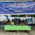 Prajurit Lanal Nias Melaksanakan Pengamanan Operasi Ketupat Toba 2024