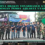 Batalyon Arhanud 6/BAY Bersama Masyarakat, Melaksanakan Karya Bhakti Bersama Pemda Jakarta Utara