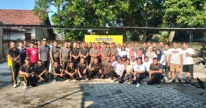 Polsek Pagu Adakan Olahraga Bersama Peringati HUT Polri ke-78 Tahun 2024