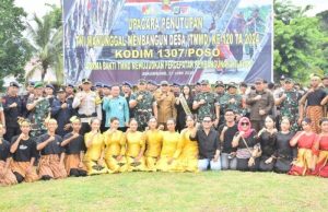 TMMD Ke-120 Wilayah Kodim 1307/Poso Resmi di Tutup Pangdam XIII/Merdeka