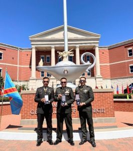 Tiga Perwira TNI AD Raih Prestasi di US Army Command and General Staff College