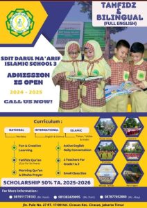 Darul Ma’arif Islamic school SDIT Terbaik dan terfavorit di Jakarta Timur open PPDB 2024