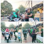 Prajurit Rangkok Batalyon Arhanud 6/BAY Melaksanakan Jumat Berbagi Kepada Masyarakat Sekitar Wilayah Tanjung Priok