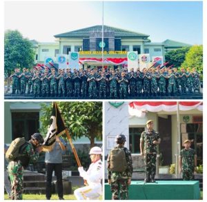 Prajurit Batalyon Arhanud 6/BAY Mengikuti Acara Pelepasan Satgas Upacara 17 Agustus di IKN