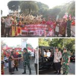 Kodim 0501/JP Laksanakan Pengamanan Kirab Bendera Pusaka Merah Putih dan Teks Naskah Proklamasi dari Monas Ke IKN