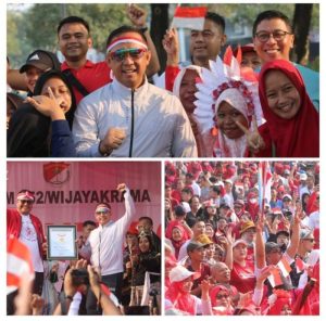 Semarak Jalan santai ceria bersama Korem 052/Wkr Pecahkan Rekor Muri