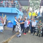 Meriahkan HUT Ke-79 Kemerdekaan Republik Indonesia Tahun 2024, Lanal Dabo Singkep Ikuti Pawai Pembangunan