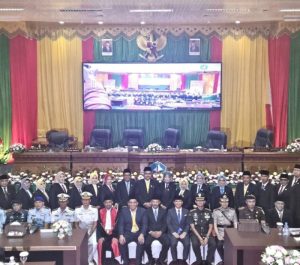 Danlanal Bintan Bersama Forkopimda Bintan Hadir Dalam Pengucapan Sumpah/Janji Anggota DPRD Masa Jabatan 2024-2029