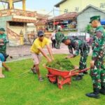 Sambut HUT TNI AL Ke-79, Lanal TBA Aksi Bersih-Bersih Rumah Ibadah