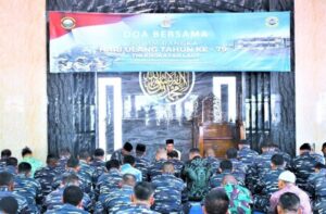 Sambut HUT KE-79 TNI AL, Lantamal I Laksanakan Doa Bersama