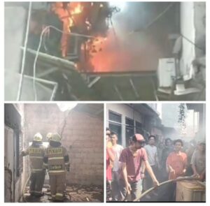 Empat Rumah Hangus Terbakar Akibat Korsleting Listrik di Klender Jakarta Timur