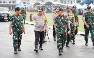 Danrem 052/Wkr Pimpin Pengamanan VVIP Presiden RI dalam Penganugerahan Brevet Kehormatan Hiu Kencana dan Samkaryanugraha