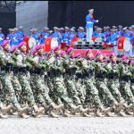 Jelang HUT TNI Ke 79, Ribuan Prajurit Dan Ratusan Kendaraan Tempur Korps Marinir Ikuti Gladi