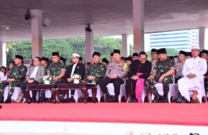 Dankormar Bersama Prajurit Marinir Hadiri Doa Bersama