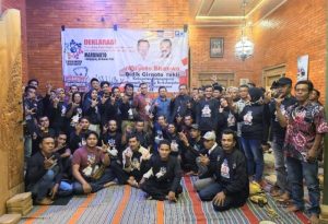 Tim Bhinneka dan Tim Pemenangan Deklarasi Dukung Mardinoto