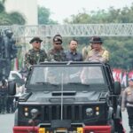 Kapolri Cek Gladi Bersih Apel Gelar Pasukan Pengamanan Pengambilan Sumpah Presiden dan Wapres RI