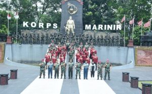 Korps Marinir Sambut Mahasiswa Unhan RI Di Sarang Petarung Marinir Cilandak