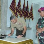 Dankormar Terima ” Courtesy Call Commanding Of Marine Logistic Groups “