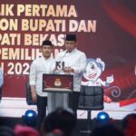Kapolres Metro Bekasi Bersama Forkopimda Kab. Bekasi Hadiri Debat Publik Pertama CaBup dan WaBup Kabupaten Bekasi 2024