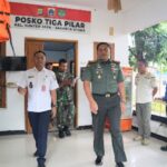 Dandim 0502 Jakarta Utara dan Lurah Sunter Jaya Kunjungi Posko Tiga Pilar di Sunter Jaya