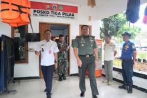 Dandim 0502 Jakarta Utara dan Lurah Sunter Jaya Kunjungi Posko Tiga Pilar di Sunter Jaya