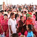Ketua Umum Bhayangkari Rayakan Natal Bersama Korban Erupsi Gunung Lewotobi