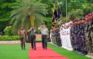 Kasad Dampingi Panglima TNI Terima Kunjungan Kepala Staf Gabungan Angkatan Bersenjata RRT