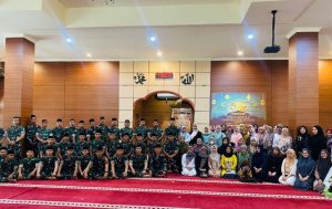 Batalyon Arhanud 6/BAY Gelar Peringatan Isra’ Mi’raj Nabi Muhammad SAW 1446 Hijriyah di Masjid Jami-Al Izzah
