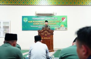 Korem 052/Wkr Gelar Acara Peringatan Isra Mi’raj 1446 H 2025 M