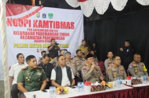 Ngopi Kamtibmas di Pademangan Timur, Polisi Bahas Tawuran hingga Keamanan Ojol