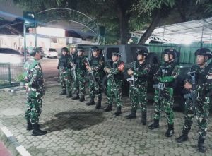 Danramil Duren Sawit Pimpin Apel Patroli Cipkon Di Malam Bulan Suci Ramadhan