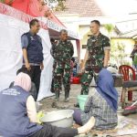 Hari Kelima Pasca Banjir, Dandim 0507/Bekasi Tinjau Dapur Umum Kemensos RI di Jatiasih