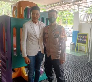 Polisi Sambangi Warga di Cempaka Putih, Sampaikan Imbauan Kamtibmas