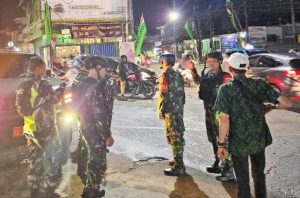 Hari ke-15 Ramadhan, Kodim 0507/Bekasi Bersama Yonif 202/TM Gelar Patroli Malam Antisipasi Guantibmas
