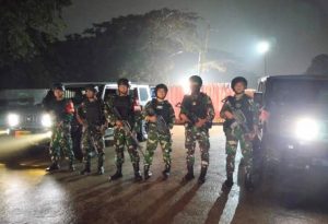H + 6 Lebaran, Koramil 07/Cipayung Gelar Patroli Malam