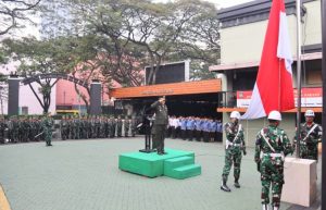 Korem 052/Wkr Gelar Upacara Peringatan Hari Lahir Pancasila: Perkokoh Ideologi Menuju Indonesia Emas 2045