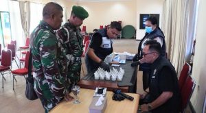 Wujudkan Prajurit Bersih Narkoba, Kodim 0502/JU Gelar Tes Urine P4GN Semester I TA 2025