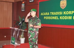 Dandim 0501/JP Pimpin Korps Raport Penerimaan Perwira Baru