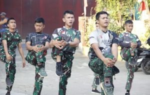 Jaga Kebugaran, Satgas TMMD 125 Kodim 0507/Bekasi Rutin Lakukan Olahraga Sebelum Mulai Pekerjaan