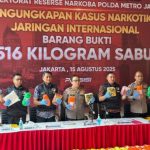 Polda Metro Jaya Gagalkan Peredaran 516 Kg Sabu
