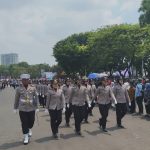 Polwan Polda Metro Jaya Jadi Wajah Kebanggaan di Upacara HUT ke-80 RI