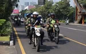 Kodim 0507/Bekasi Bersama Yonif 202/TM dan Komcad Gelar Patroli Skala Besar Jaga Kondusifitas