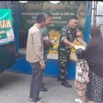 Ringankan Beban Warga, Koramil 05/Bantargebang Bersama Bulog Gelar Pasar Murah di Cikiwul