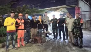 Kodim 0505/JT dan Komduk Patroli Siskamling di Rawa Bunga, Jatinegara