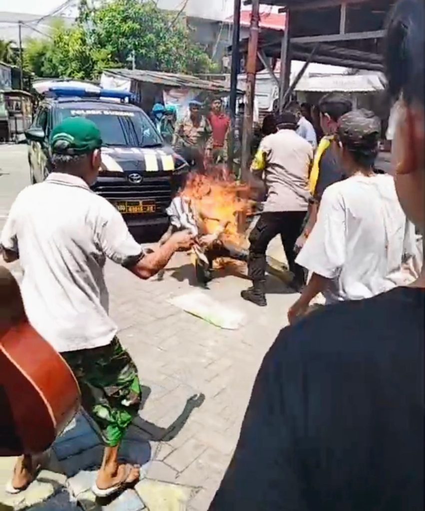Terduga Pencuri Motor di Surabaya Terbakar Saat Diamankan Warga, Polisi Ingatkan Bahaya Main Hakim Sendiri