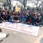 Tindak Lanjut Laka Lantas Dump Truk Bermuatan Tanah Lindas Bocah Usia 6 Tahun Hingga Tewas, Puluhan Mahasiswa Unjuk Rasa